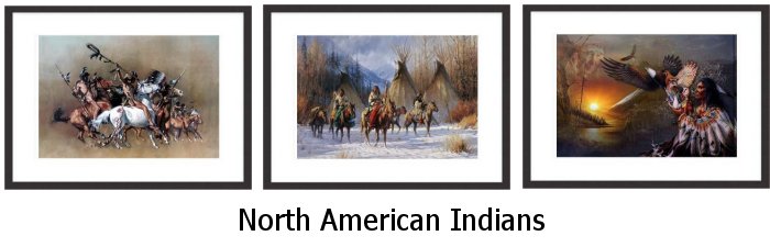 North American Indian Framed Prints